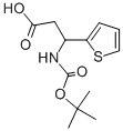 3-(BOC-氨基)-3-(2-噻吩基)丙酸, 53030-49-2, 结构式