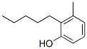 o-n-amyl-m-cresol Structure