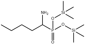 (1-アミノペンチル)ホスホン酸ビス(トリメチルシリル) 化学構造式