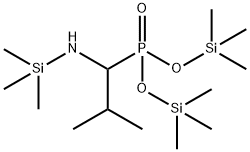 [2-Methyl-1-[(trimethylsilyl)amino]propyl]phosphonic acid bis(trimethylsilyl) ester|