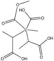 1,2,2,3-プロパンテトラカルボン酸テトラメチル 化学構造式