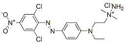 1-[2-[[4-[(2,6-dichloro-4-nitrophenyl)azo]phenyl]ethylamino]ethyl]-1,1-dimethylhydrazinium chloride Structure
