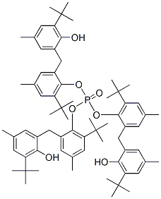 Phosphoric acid tris[2-[[2-hydroxy-3-(tert-butyl)-5-methylphenyl]methyl]-4-methyl-6-(tert-butyl)phenyl] ester,53051-19-7,结构式