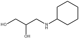3-(シクロヘキシルアミノ)-1,2-プロパンジオール 化学構造式
