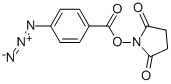 N-ヒドロキシスクシンイミジル4-アジド安息香酸 化学構造式