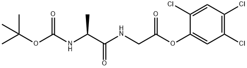2,4,5-trichlorophenyl N-[N-[(1,1-dimethylethoxy)carbonyl]-L-alanyl]glycinate,53054-11-8,结构式