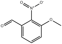3-メトキシ-2-ニトロベンズアルデヒド 化学構造式