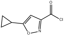 5-シクロプロピルイソオキサゾール-3-カルボニルクロリド 化学構造式