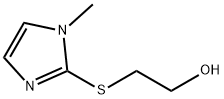 2-((1-甲基-1H-咪唑-2-基)硫基)乙-1-醇 结构式