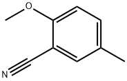 2-Methoxy-5-methylbenzonitrile 化学構造式