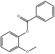 2-甲氧基苯基苯甲酸酯, 531-37-3, 结构式