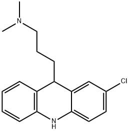 2-クロロ-9-[3-(ジメチルアミノ)プロピル]アクリダン 化学構造式