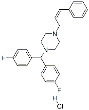 (Z)-1-[bis(4-fluorophenyl)methyl]-4-(cinnamyl)piperazine hydrochloride|(Z)-1-[二(4-氟苯基)甲基]-4-(肉桂基)哌嗪盐酸盐