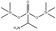 (1-アミノエチル)ホスホン酸ビス(トリメチルシリル) 化学構造式