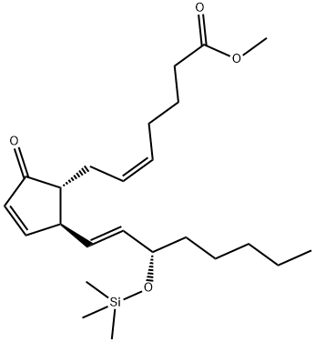 (5Z,13E,15S)-15-[(Trimethylsilyl)oxy]-9-oxo-5,10,13-prostatrien-1-oic acid methyl ester,53122-01-3,结构式