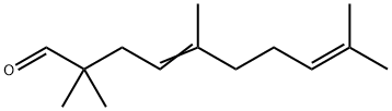2,2,5,9-tetramethyldeca-4,8-dienal,53131-20-7,结构式