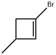 Cyclobutene, 1-bromo-3-methyl- (9CI) Structure