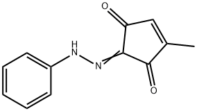 4-Cyclopentene-1,2,3-trione, 4-methyl-, 2-(phenylhydrazone) (9CI) Structure