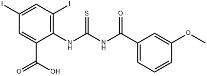 3,5-DIIODO-2-[[[(3-METHOXYBENZOYL)AMINO]THIOXOMETHYL]아미노]-벤조산