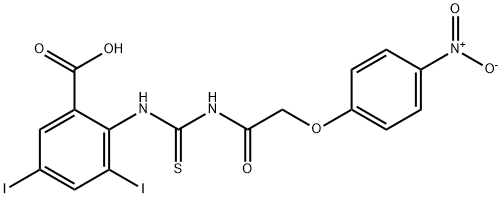 3,5-DIIODO-2-[[[[(4-NITROPHENOXY)ACETYL]AMINO]THIOXOMETHYL]AMINO]-BENZOIC ACID|