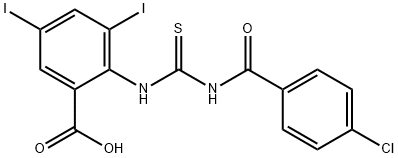 2-[[[(4-클로로벤졸)아미노]티옥소메틸]아미노]-3,5-디요오도-벤조산