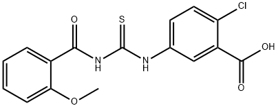 2-클로로-5-[[[(2-METHOXYBENZOYL)AMINO]THIOXOMETHYL]AMINO]-BENZOICACID