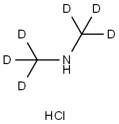 二甲基-D6-胺盐酸盐,53170-19-7,结构式