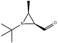 2-Aziridinecarboxaldehyde, 1-(1,1-dimethylethyl)-3-methyl-, cis- (9CI),53175-27-2,结构式