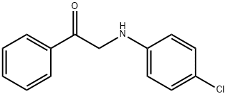 2-(4-CHLOROANILINO)-1-PHENYL-1-ETHANONE Struktur