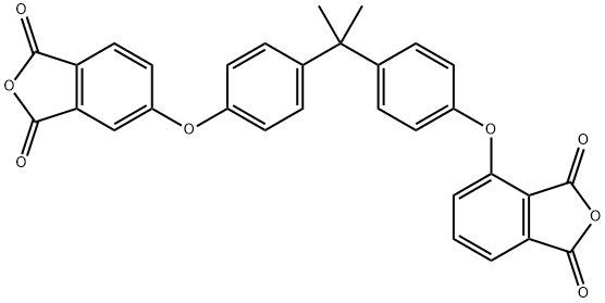 4,5'-[Isopropylidenebis[(4,1-phenylene)oxy]]bis(isobenzofuran-1,3-dione) Struktur