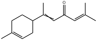 2-methyl-6-(4-methyl-3-cyclohexen-1-yl)hepta-2,5-dien-4-one ,532-64-9,结构式