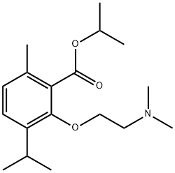 3-[2-(Dimethylamino)ethoxy]-p-cymene-2-carboxylic acid isopropyl ester,53206-73-8,结构式