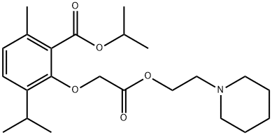 53206-78-3 (2-Isopropoxycarbonyl-6-isopropyl-3-methylphenoxy)acetic acid 2-piperidinoethyl ester