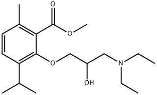 3-[2-히드록시-3-(디에틸아미노)프로폭시]-p-사이멘-2-카르복실산메틸에스테르