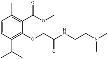 3-[2-(Dimethylamino)ethylcarbamoylmethoxy]-p-cymene-2-carboxylic acid methyl ester|