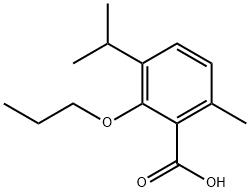 3-Propoxy-p-cymene-2-carboxylic acid Structure