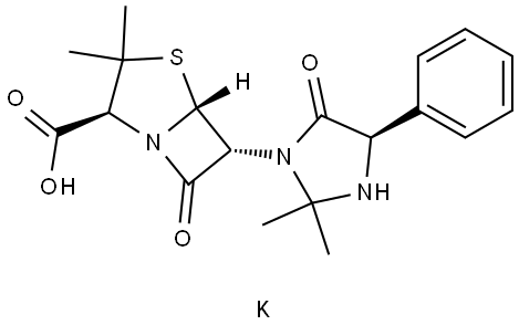 ヘタシリンカリウム 化学構造式
