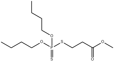 3-[(Dibutoxyphosphinothioyl)thio]propionic acid methyl ester Structure