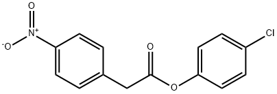 4-ニトロベンゼン酢酸4-クロロフェニル 化学構造式