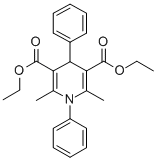 DIETHYL 1,4-DIHYDRO-2,6-DIMETHYL-1,4-DIPHENYL-3,5-PYRIDINEDICARBOXYLATE, 53219-37-7, 结构式