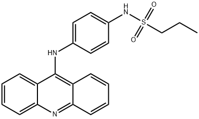 N-[p-(9-Acridinylamino)phenyl]-1-propanesulfonamide Structure