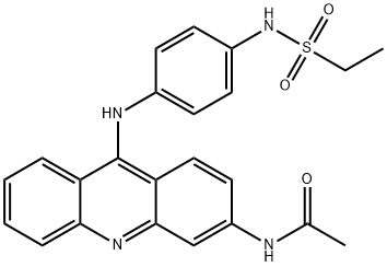 N-[4-[(3-Acetylamino-9-acridinyl)amino]phenyl]ethanesulfonamide Structure