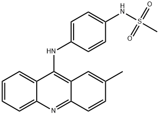 N-[4-(2-Methyl-9-acridinylamino)phenyl]methanesulfonamide Structure