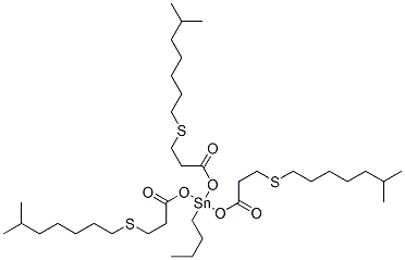 butyltris[3-(isooctylthio)-1-oxopropoxy]stannane Structure