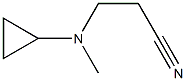 Propanenitrile, 3-(cyclopropylmethylamino)- (9CI) Struktur