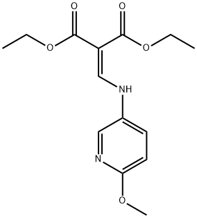 2-[(6-METHOXYPYRIDIN-3-YLAMINO)METHYLENE]MALONIC ACID DIETHYL ESTER Struktur