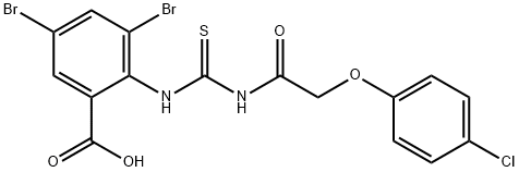 532416-56-1 3,5-DIBROMO-2-[[[[(4-CHLOROPHENOXY)ACETYL]AMINO]THIOXOMETHYL]AMINO]-BENZOIC ACID