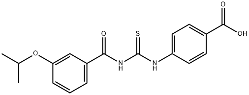 4-[[[[3-(1-METHYLETHOXY)BENZOYL]AMINO]THIOXOMETHYL]AMINO]-BENZOIC ACID|