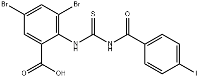 3,5-DIBROMO-2-[[[(4-IODOBENZOYL)AMINO]THIOXOMETHYL]AMINO]-BENZOIC ACID|