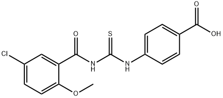 4-[[[(5-CHLORO-2-METHOXYBENZOYL)AMINO]THIOXOMETHYL]AMINO]-벤조산